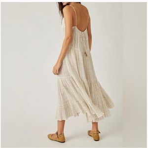 NWT Free People Marigold Maxi Dress XS Ivory Combo